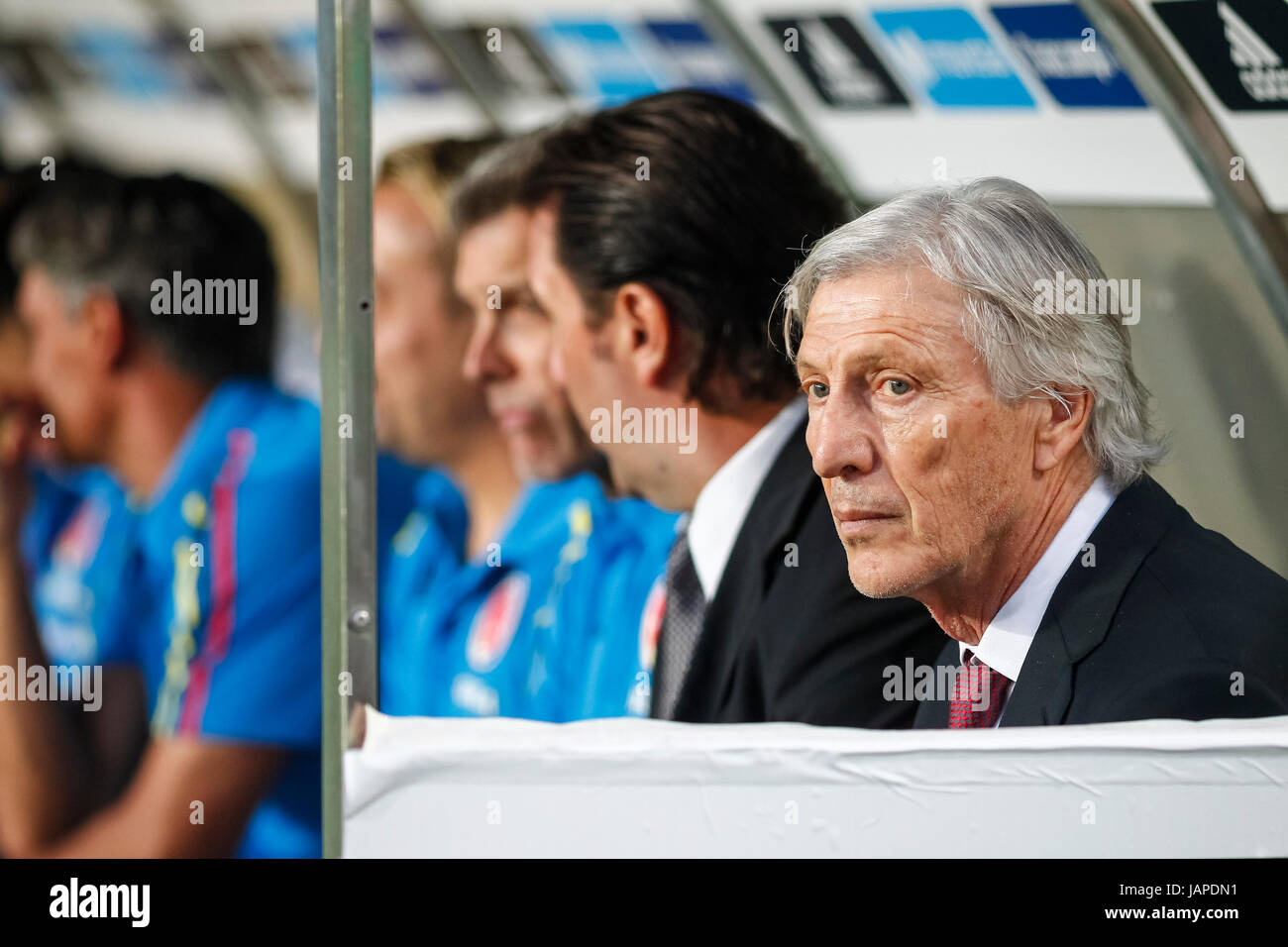 Murcia, Spain. 7th June, 2017. International friendly match between National Football Team of Spain and Colombia at Nueva Condomina Stadium in Murcia. © ABEL F. ROS/Alamy Live News Stock Photo