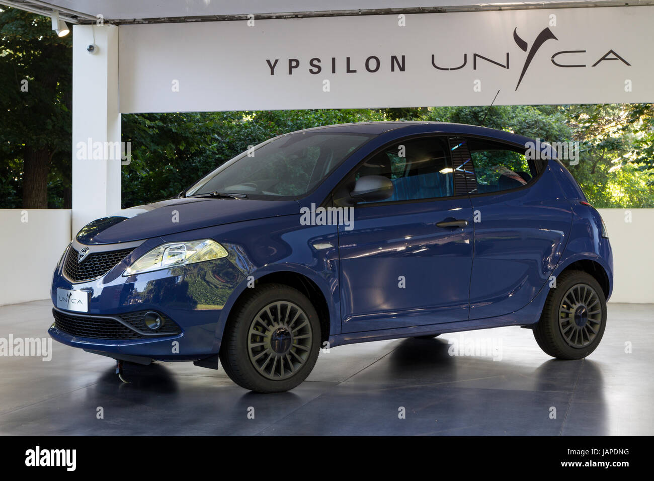 Turin, Italy, 7th June 2017. A Lancia Ypsilon Unyca. Third edition of