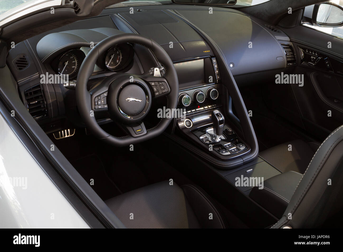 Turin Italy 7th June 2017 Interior View And Dashboard Of