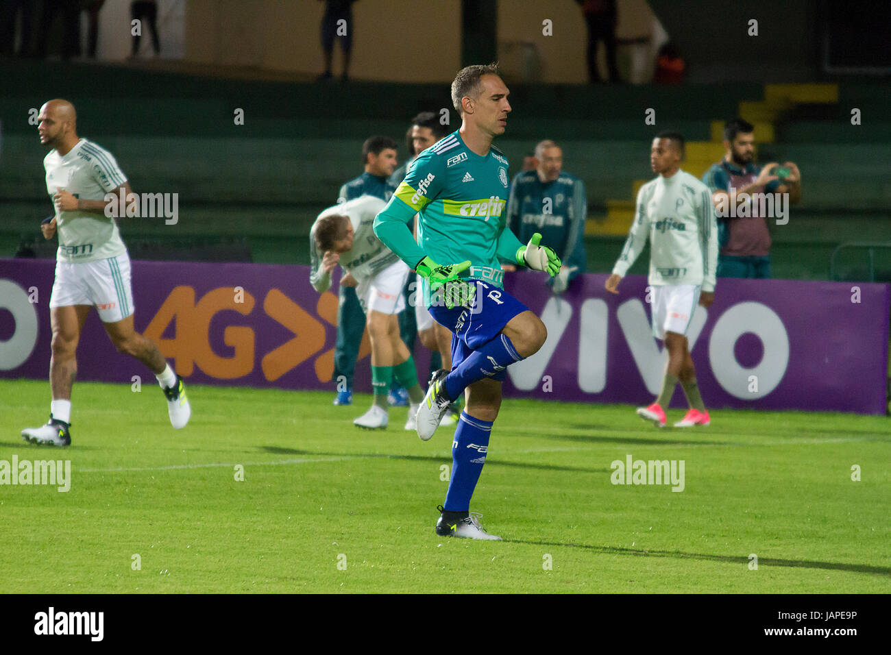 Curitiba, Brazil. 07th June, 2017. Palmeiras goalkeeper Fernando Prass
