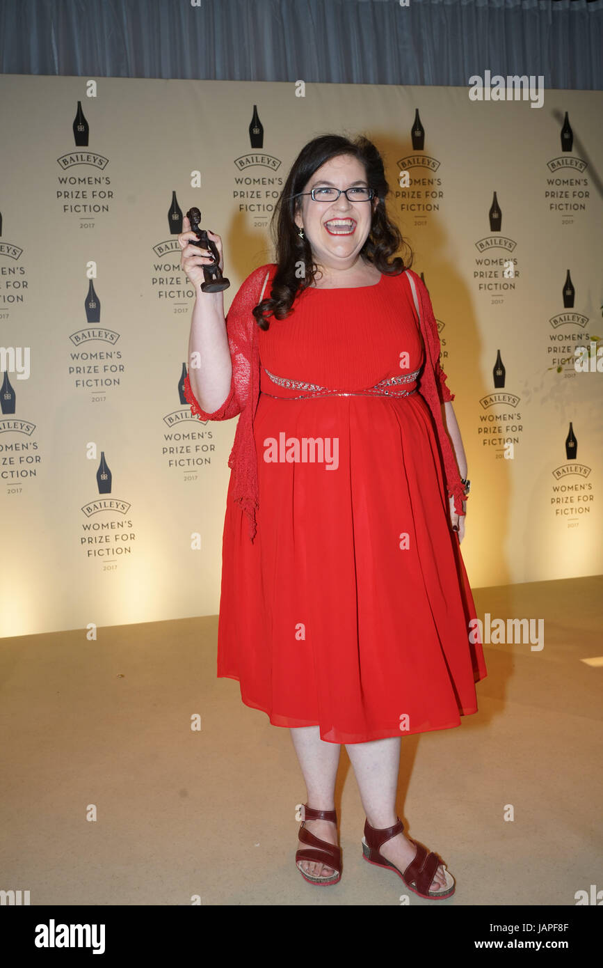 London, UK. 7th June, 2017. Naomi Alderman attends a photocall and the winner of The Baileys Prize for Women's Fiction Awards 2017 at the The Royal Festival Hall, Southbank Centre. by Credit: See Li/Alamy Live News Stock Photo