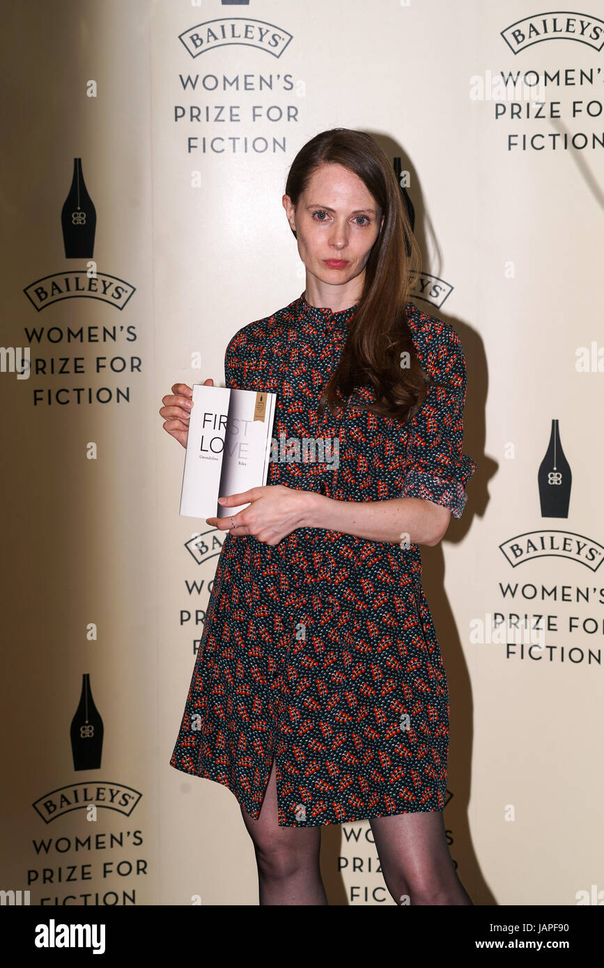 London, UK. 7th June, 2017. Gwendoline Riley attends a photocall The Baileys Prize for Women's Fiction Awards 2017 at the The Royal Festival Hall, Southbank Centre. by Credit: See Li/Alamy Live News Stock Photo