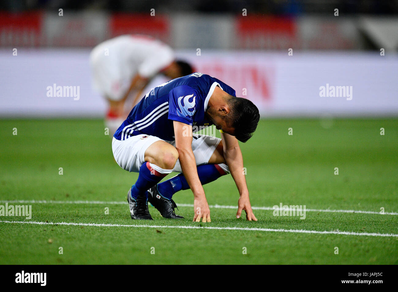 Tokyo, Japan. 7th June, 2017. Maya Yoshida (JPN) Football/Soccer : KIRIN Challenge Cup 2017 match between Japan 1-1 Syria at Ajinomoto Stadium in Tokyo, Japan . Credit: AFLO/Alamy Live News Stock Photo