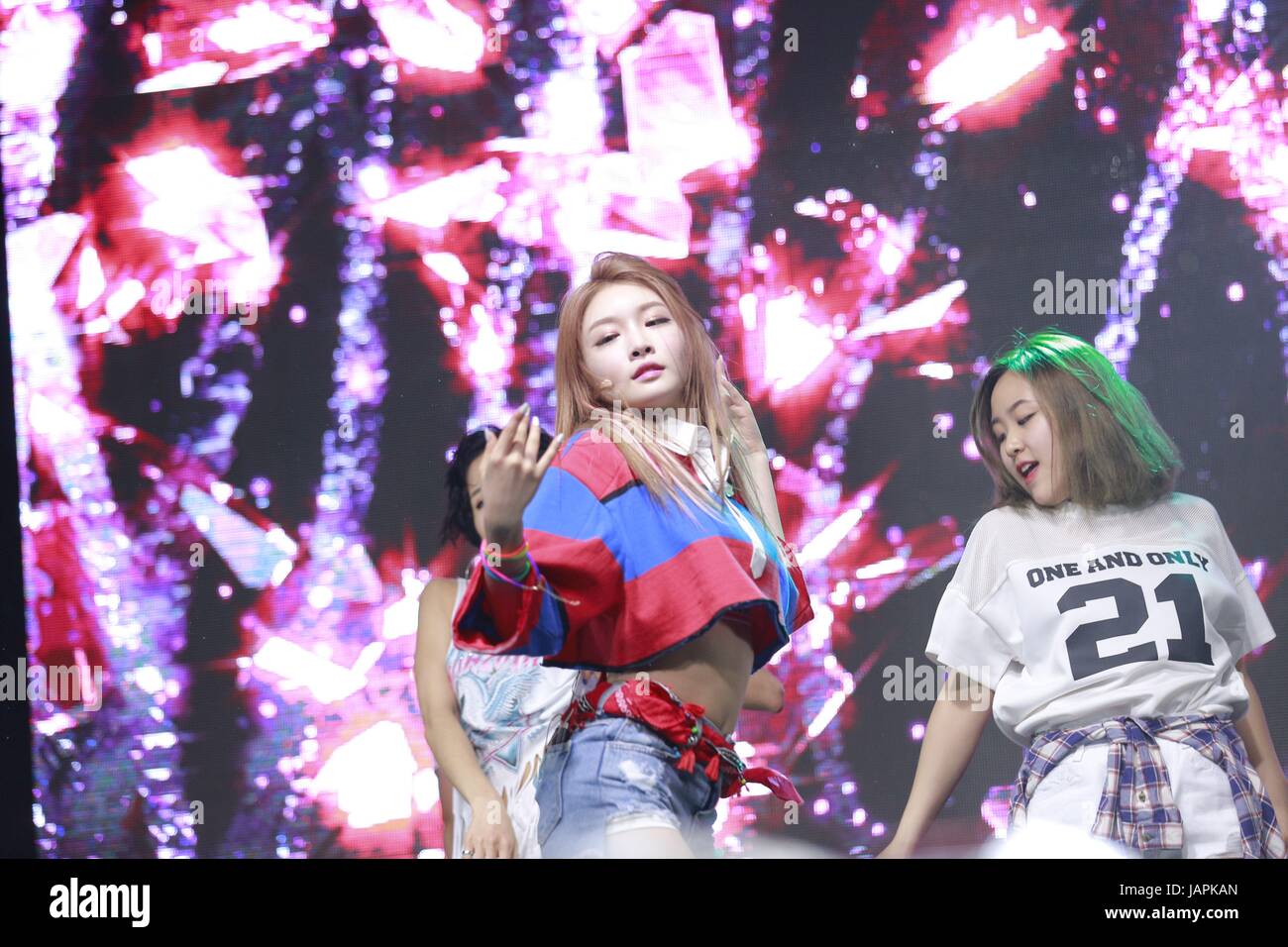 Seoul Korea 07th June 2017 Kim Chung Ha Hold Showcase To Promote