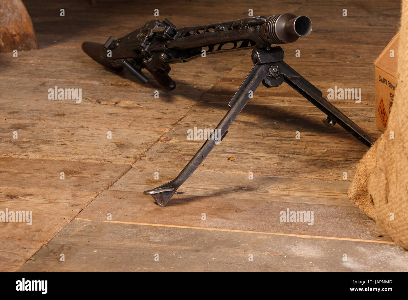 German MG42 Machine Gun Stock Photo