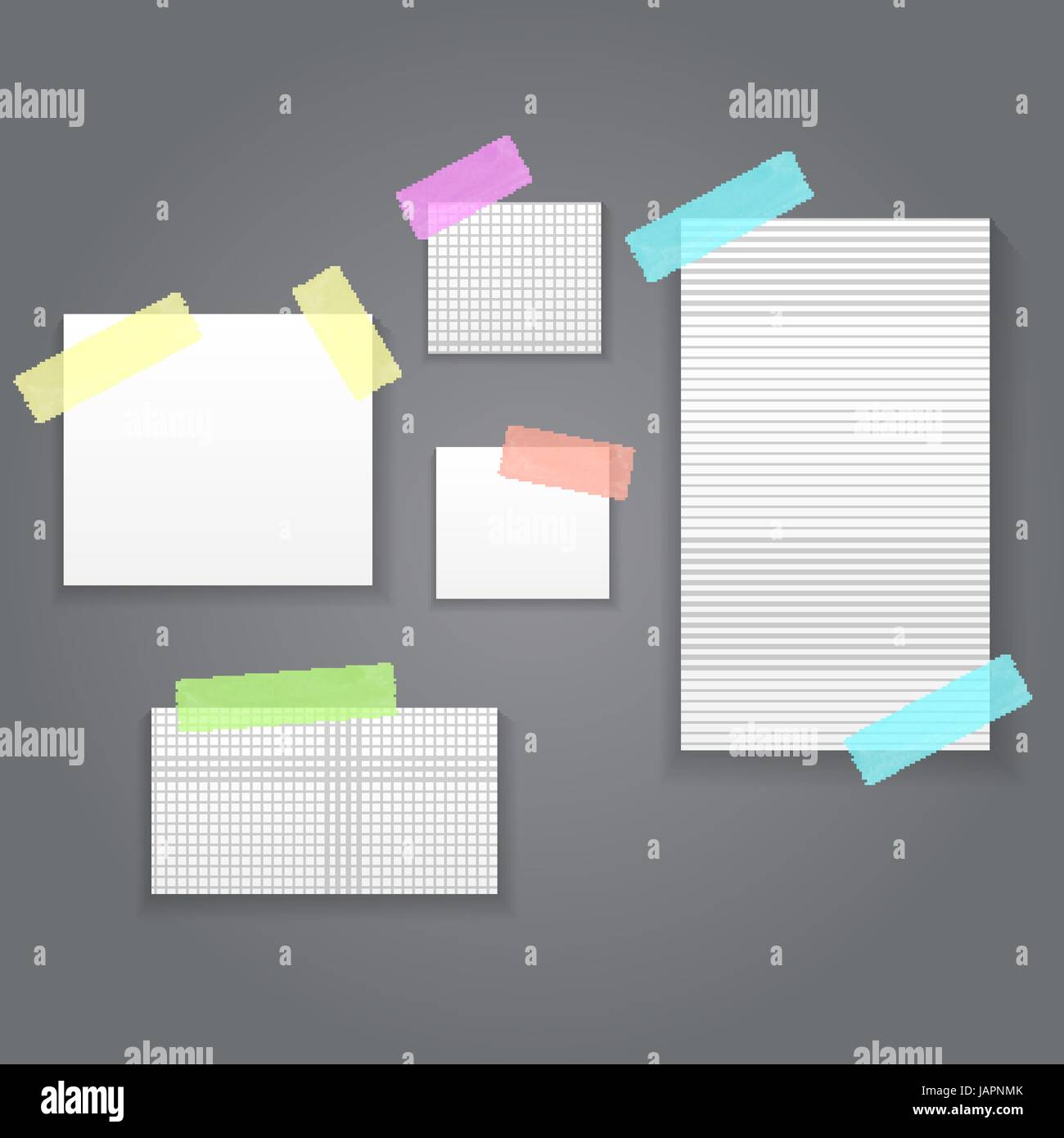 Postit Notes Background Stock Vector Images - Alamy