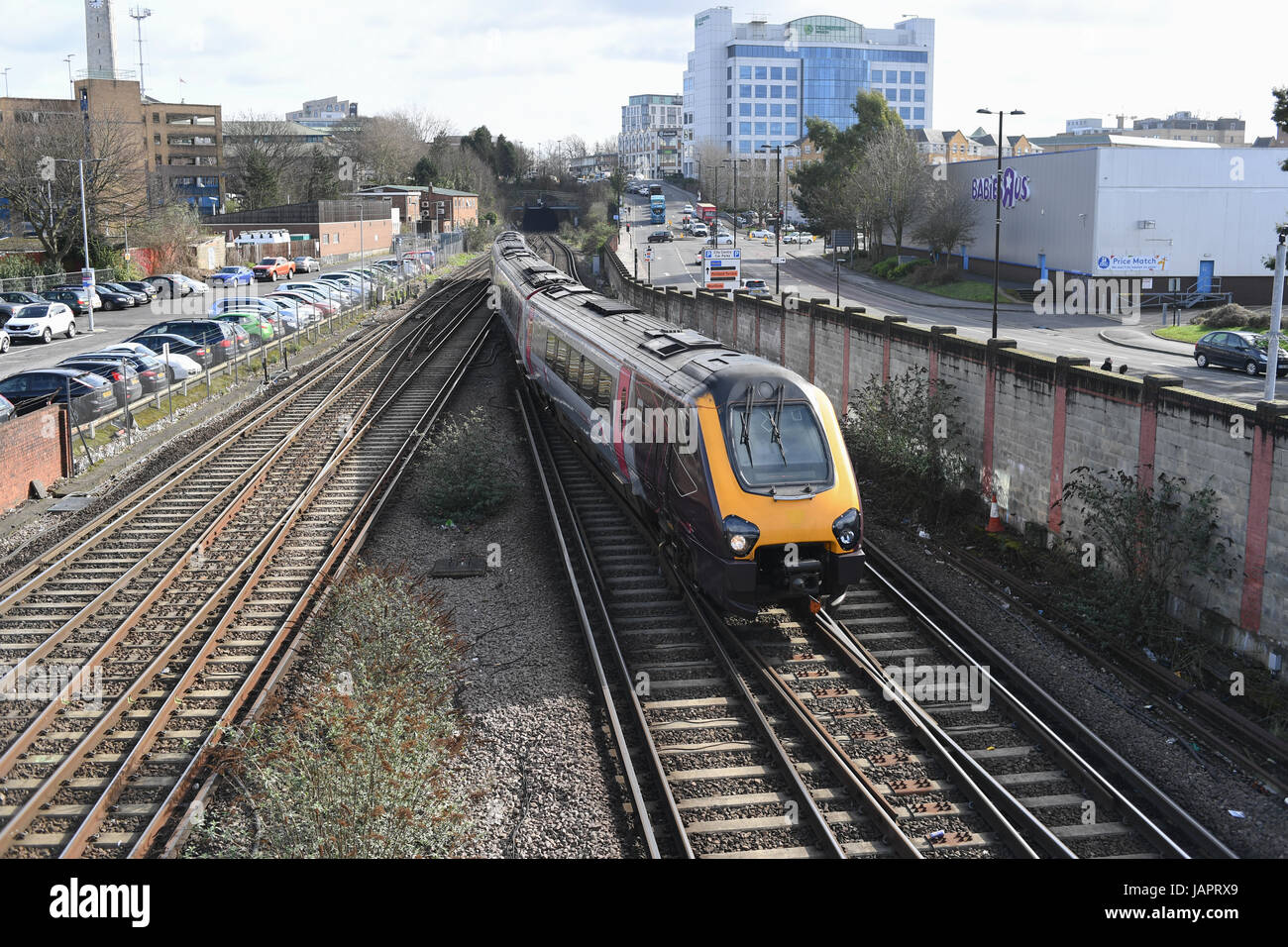 Trains at Southampton Central station Stock Photo Alamy