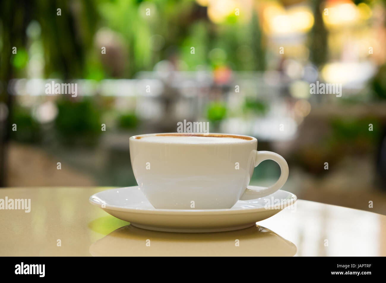 Coffee cup on the table Stock Photo