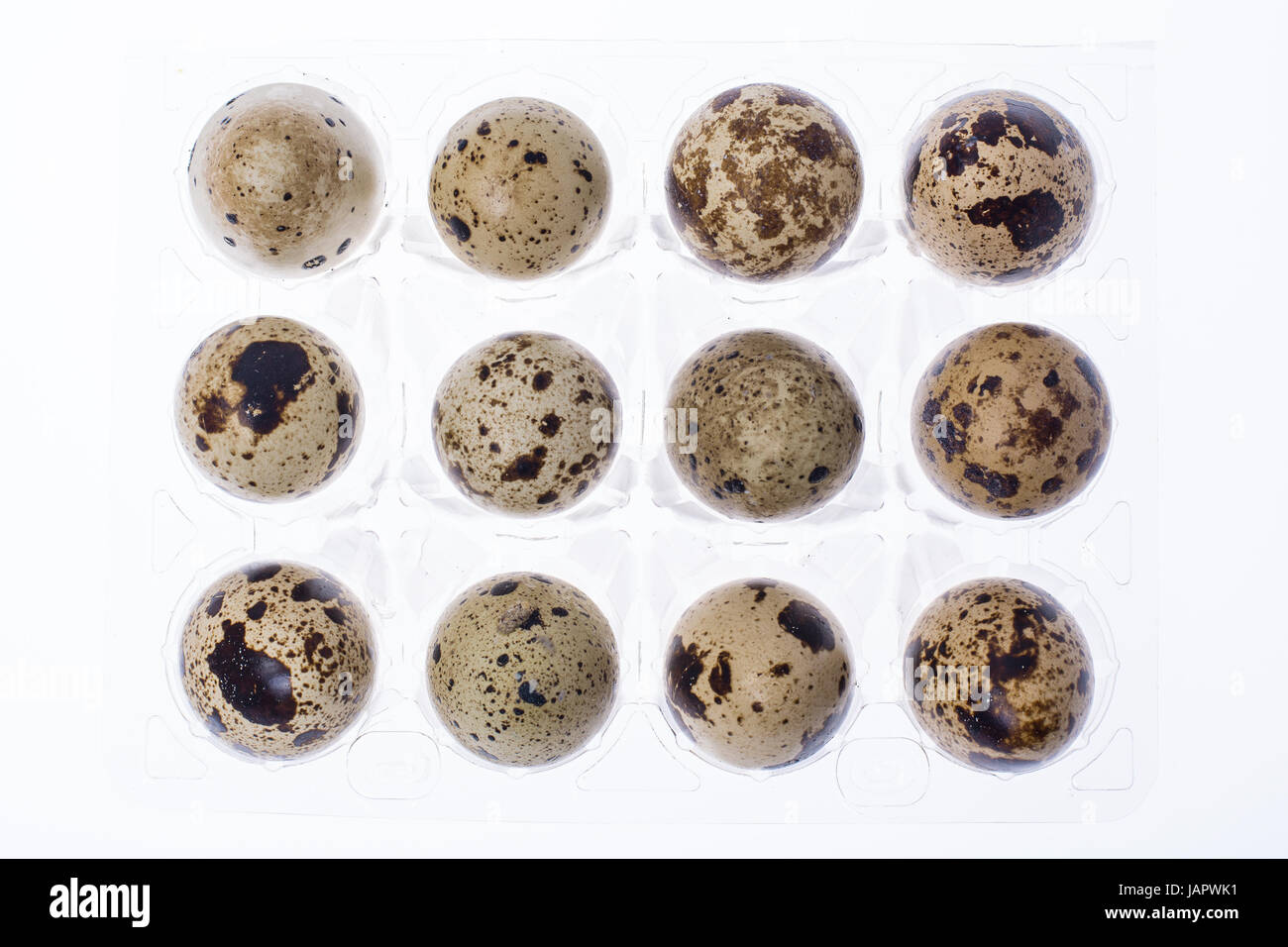 Quail eggs in plastic bags Stock Photo Alamy