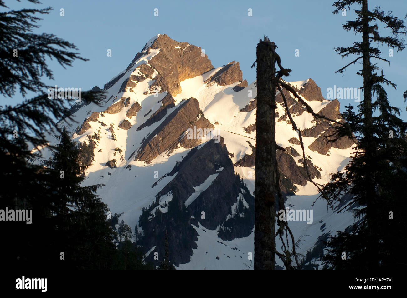High alpine ridge North Cascade Range North America Stock Photo Alamy
