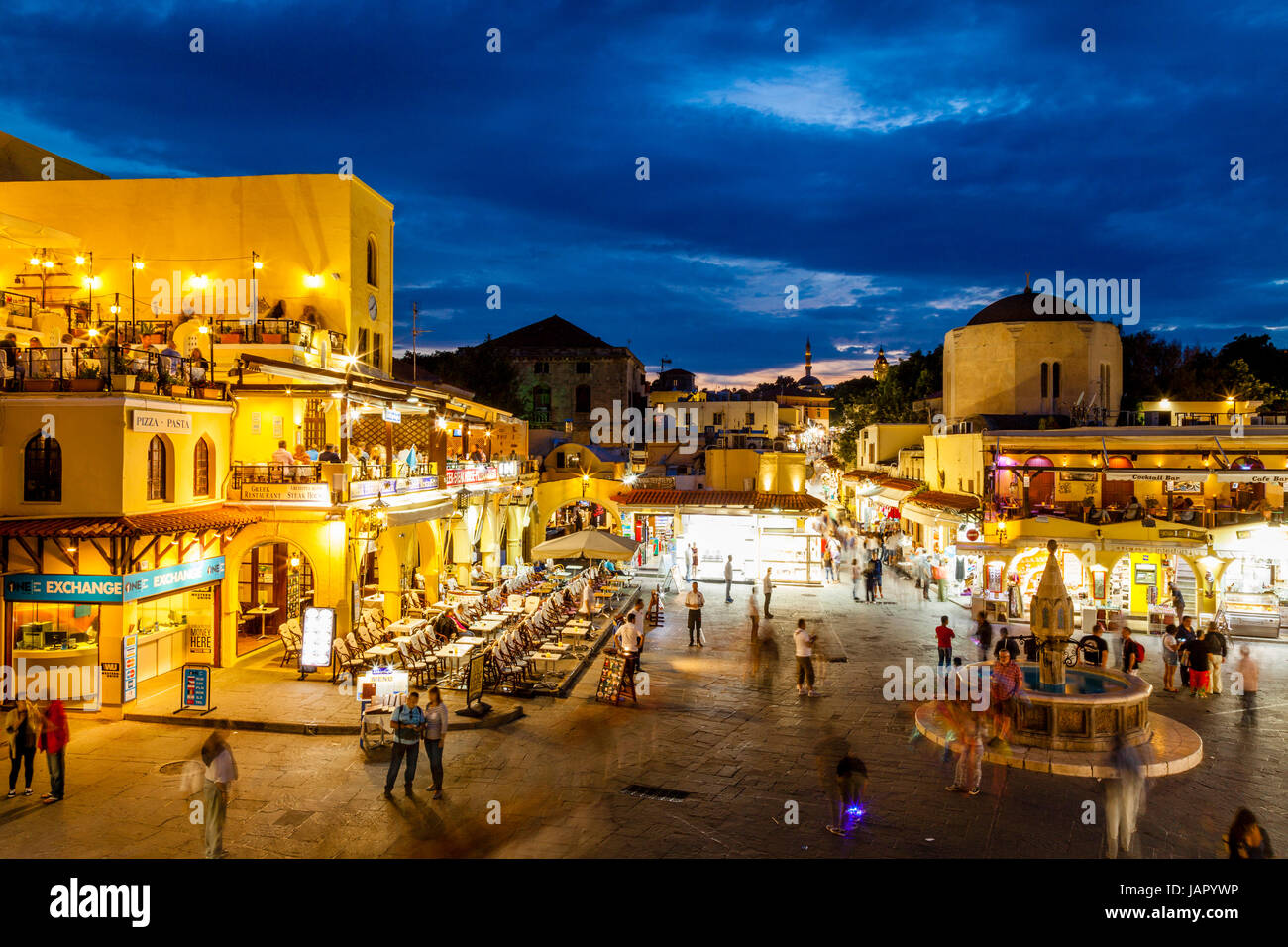 Ippokratous Square, Rhodes Old Town, Rhodes, Greece Stock Photo Alamy