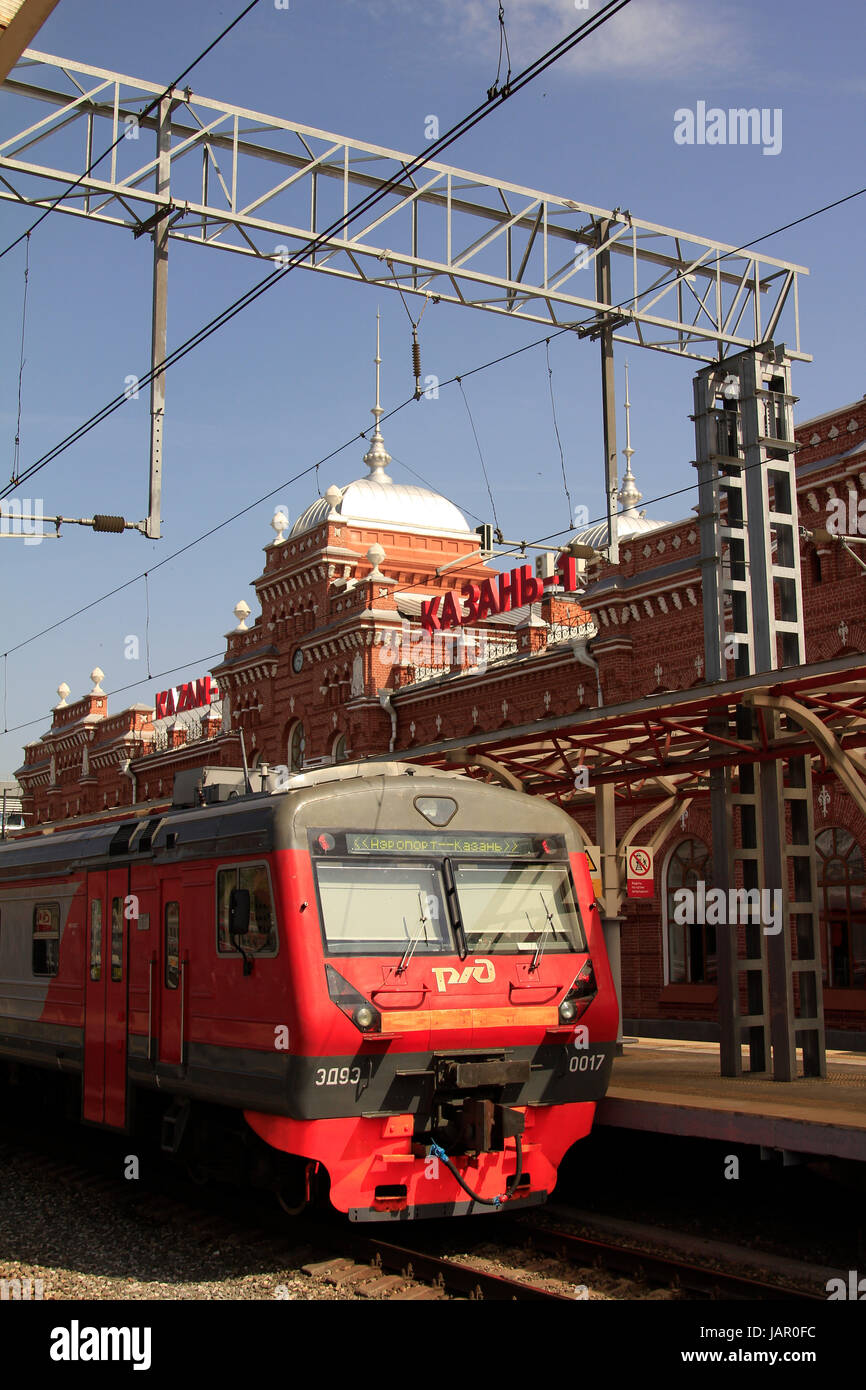 Europa, Russland, Republik Tatarstan, Kasan, Bahnhof | Railwaystation, Kazan, Republic Tatarstan, Russia Stock Photo