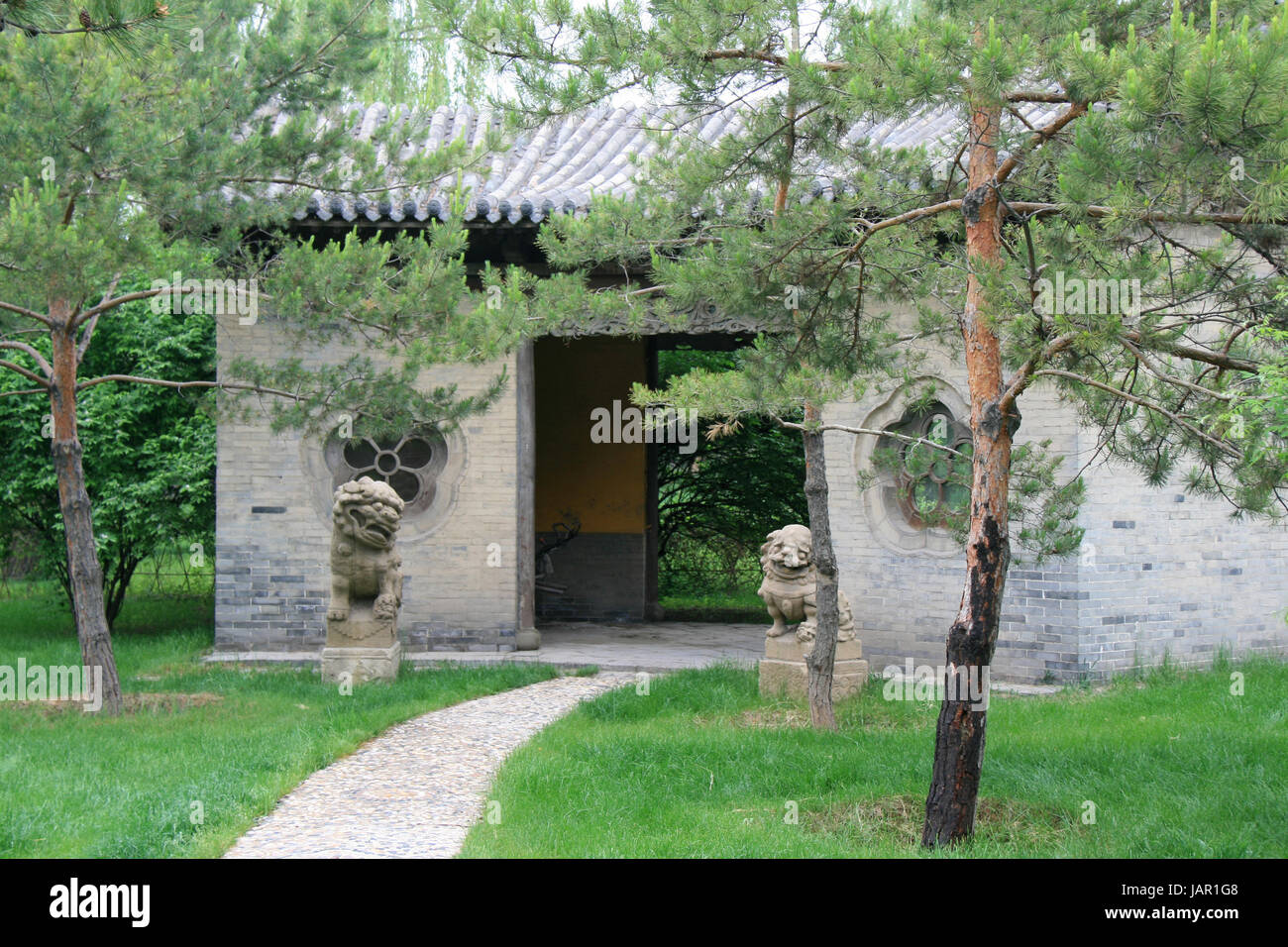 Family Chang mansion closed to Pingyao (China). Stock Photo