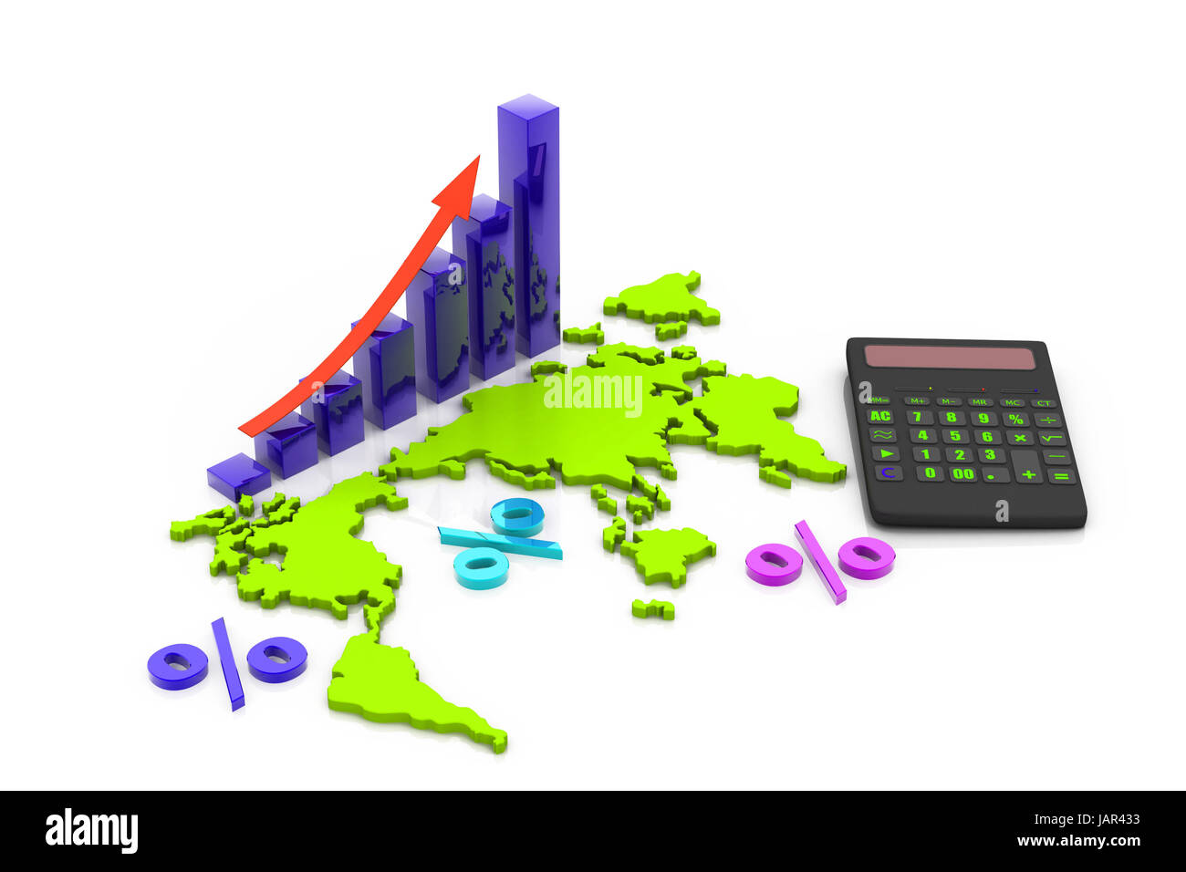 World Business chart Stock Photo Alamy