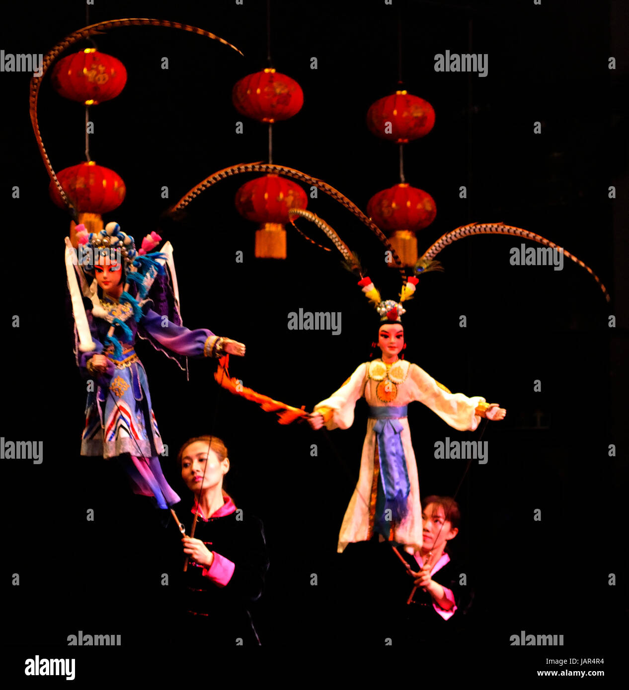 Guangzhou Chinese Puppet Show Stock Photo
