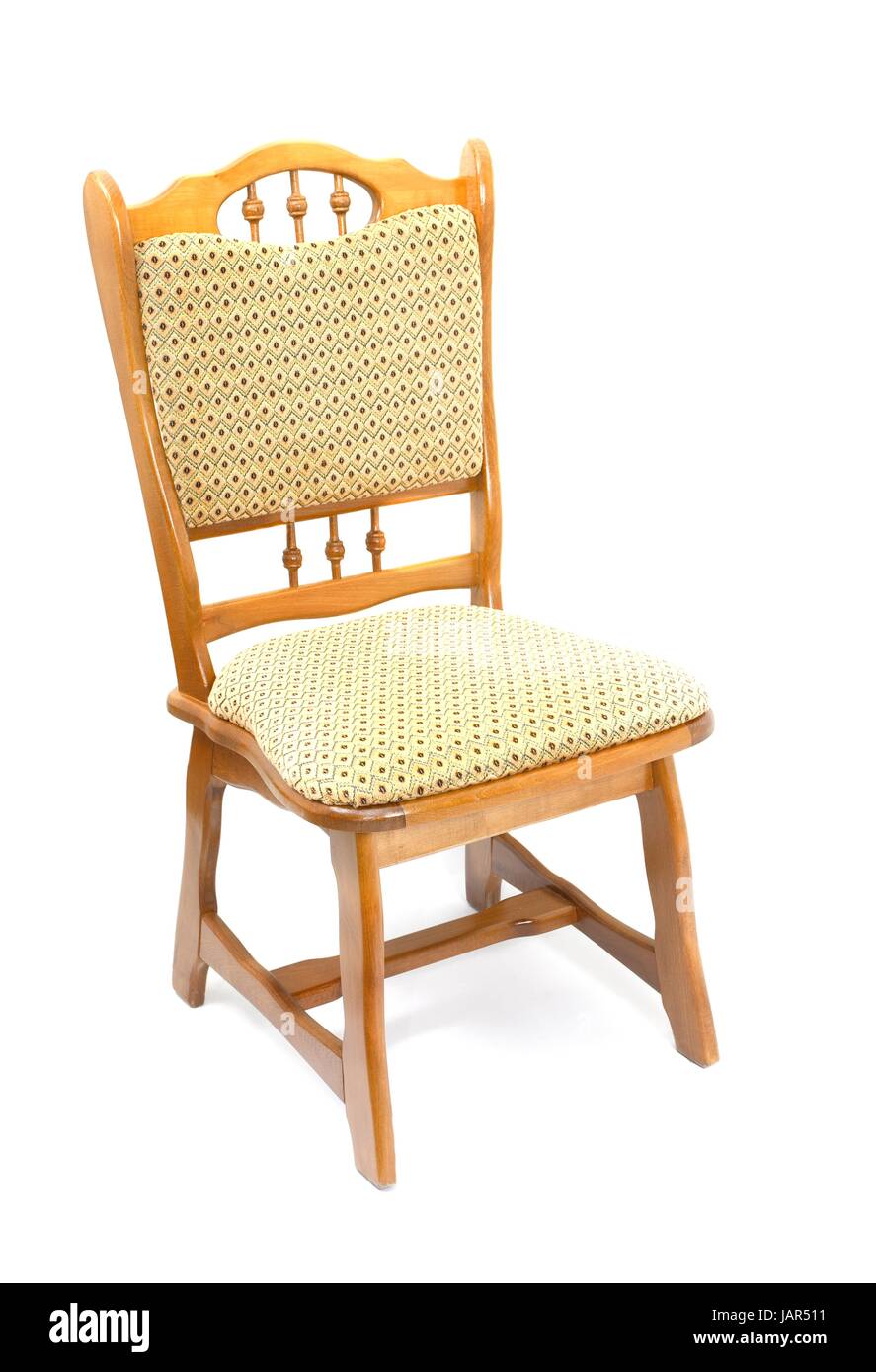 Wooden chair isolated on white background Stock Photo - Alamy