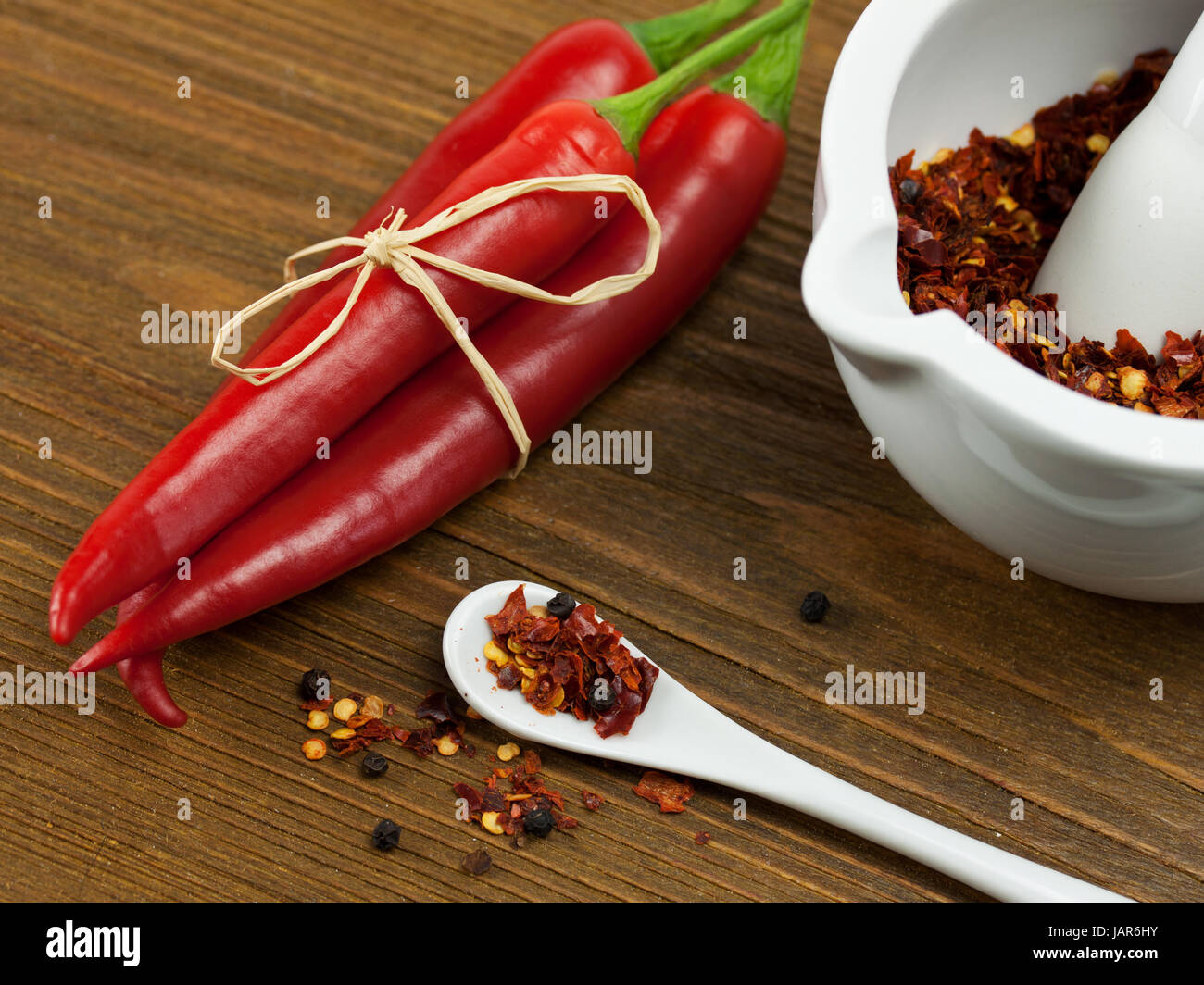 freshly ground chili powder Stock Photo - Alamy