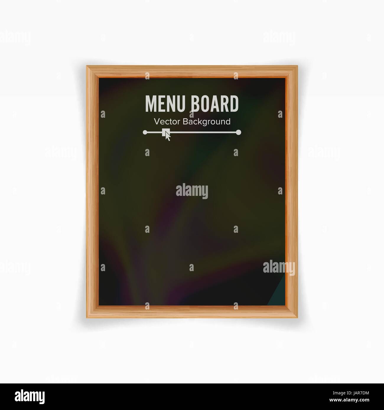Menu Black Board Vector. Empty Chalkboard Blank Stock Vector Image & Art -  Alamy
