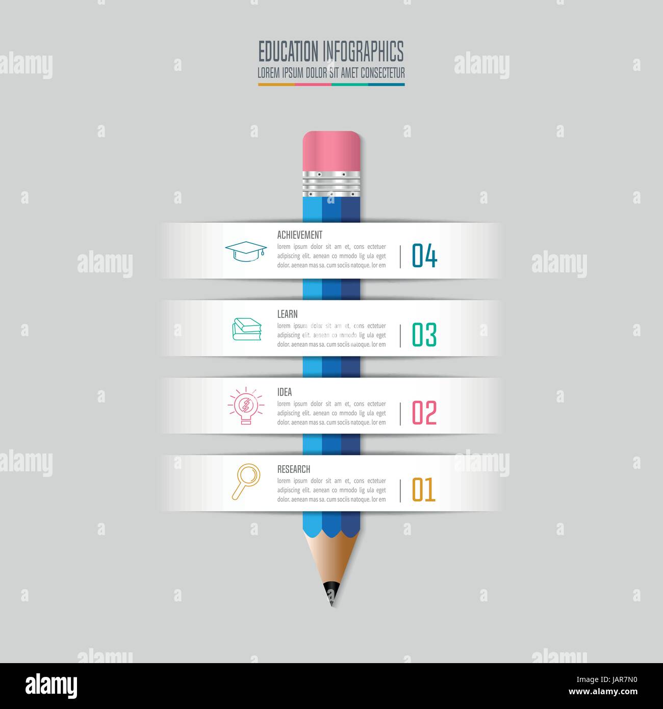 Education infographics template 4 step option. Timeline infographic ...