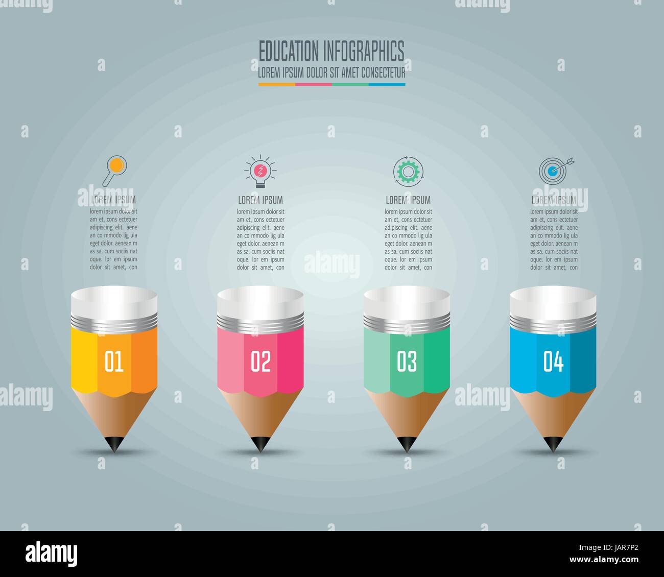 Education infographics template 4 step option. Timeline infographic ...