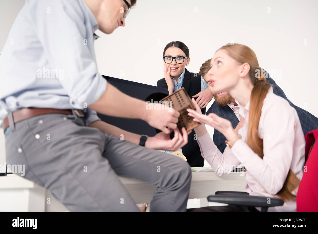Young businesspeople working together Stock Photo