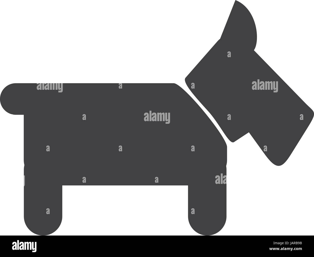 Simple icon of a dog in vector Stock Vector Image & Art - Alamy