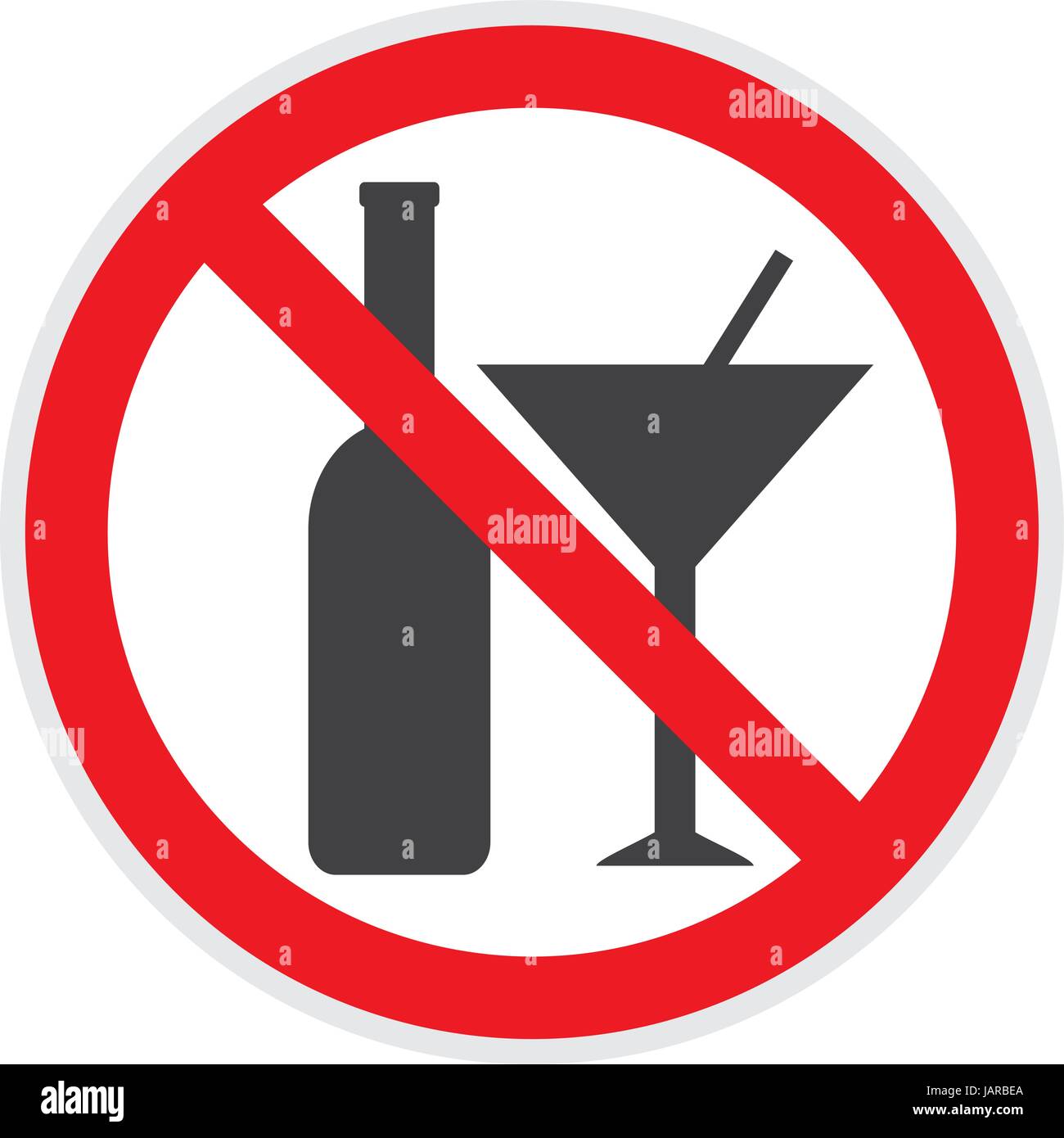 No drinking alcohol in public Stock Vector Images Alamy