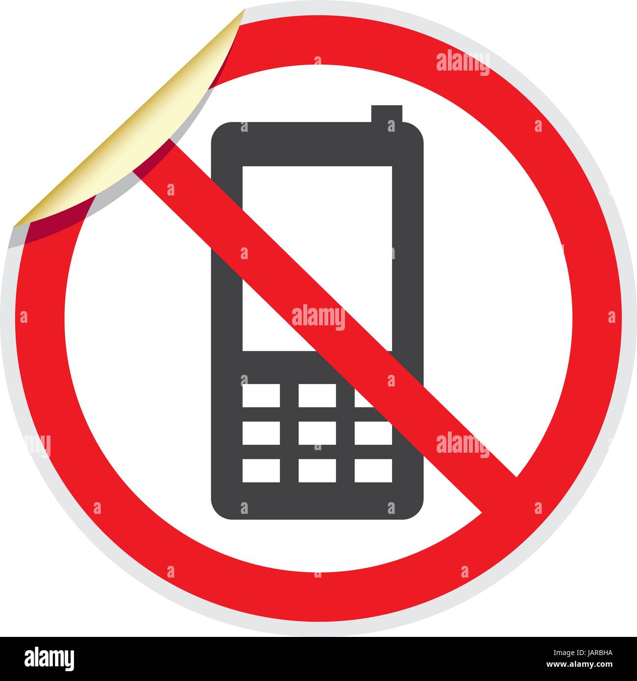 No phones sign in vector depicting banned activities Stock Vector