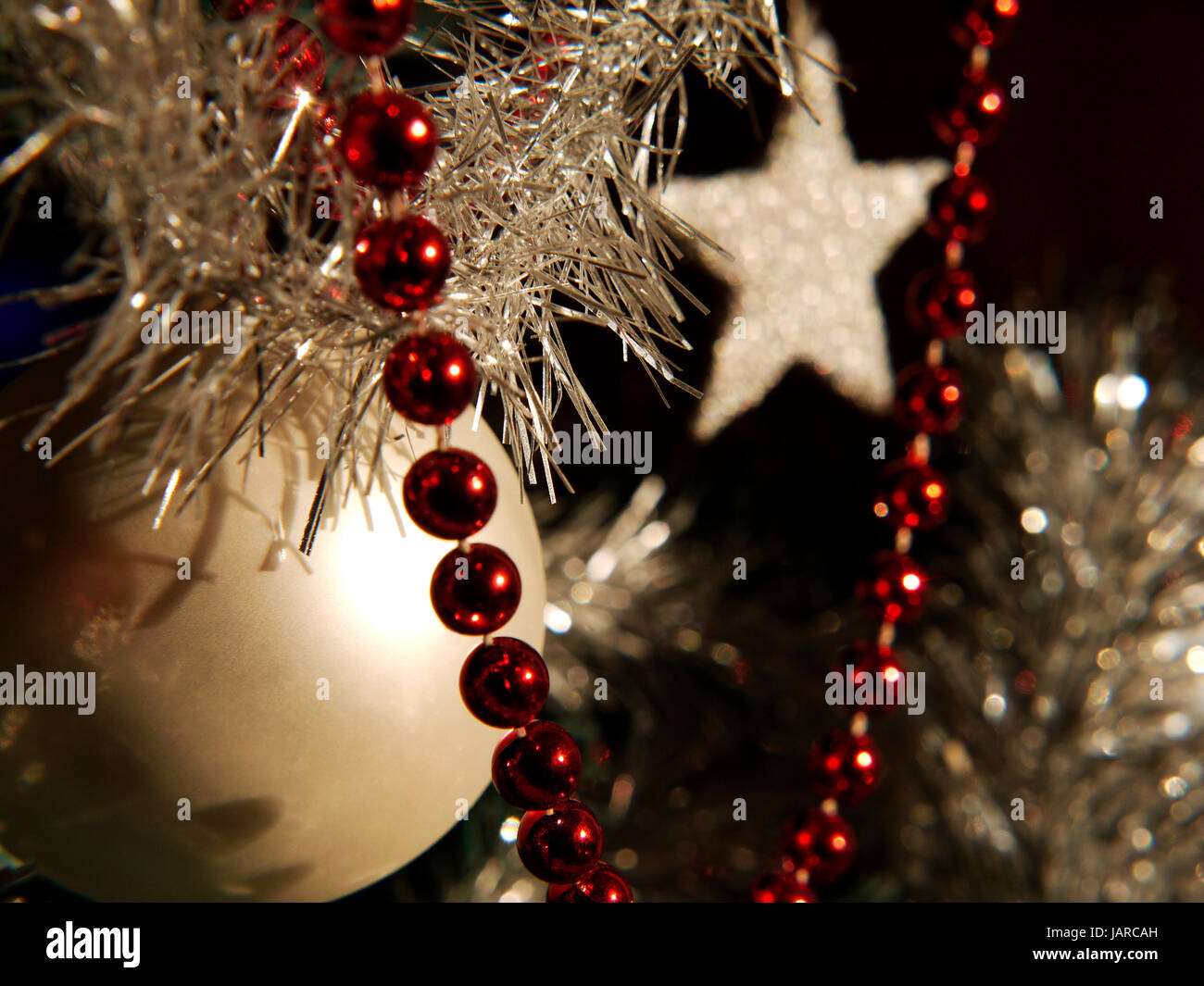 christmas tree decorations Stock Photo