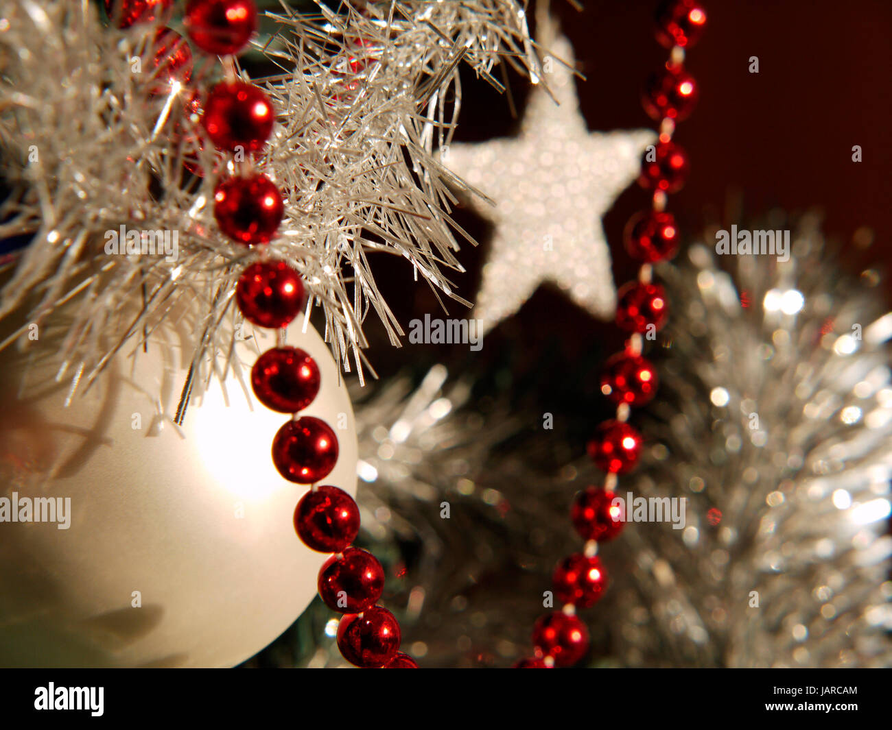 christmas tree decorations Stock Photo