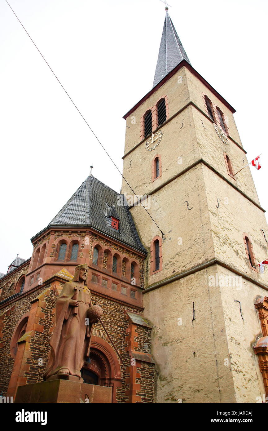 Kirche in Zeltingen-Rachtig, Sankt Maria Immaculata Stock Photo
