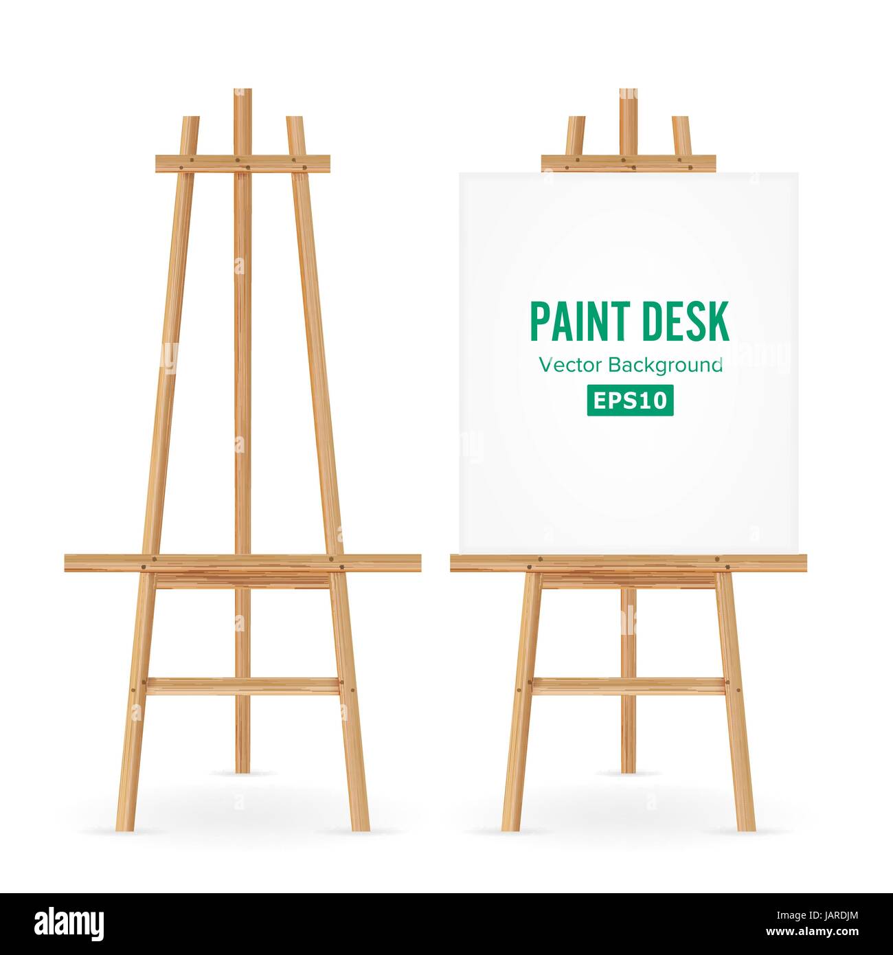 easel paint stand and canvas Stock Vector Image & Art - Alamy