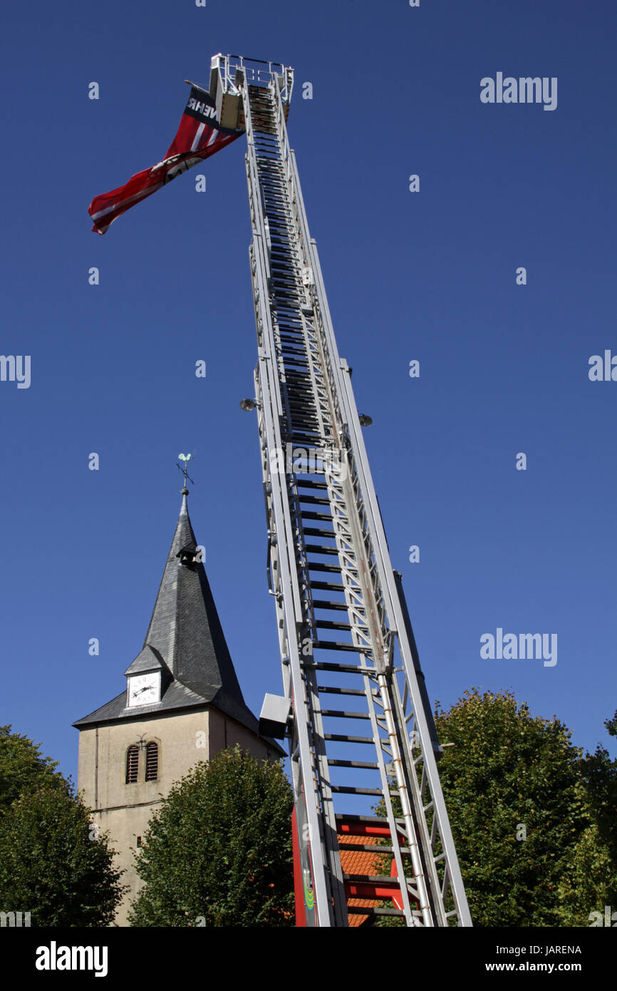 Feuerwehrleiter Stock Photo