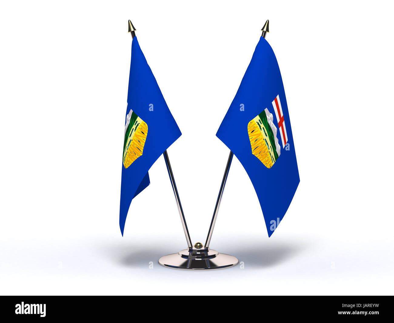 Miniature Flag of Alberta (Isolated with clipping path) Stock Photo