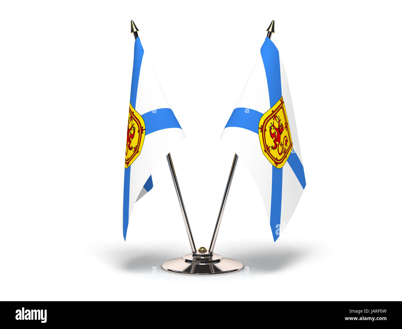 Miniature Flag of Nova Scotia (Isolated with clipping path) Stock Photo