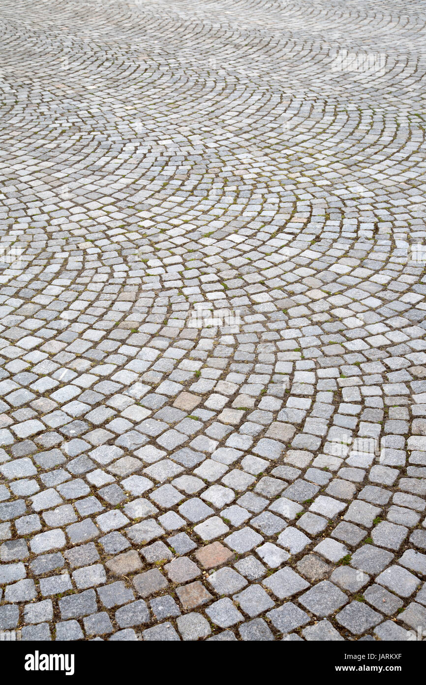 Pavement Background in Street, Stockhom, Sweden Stock Photo