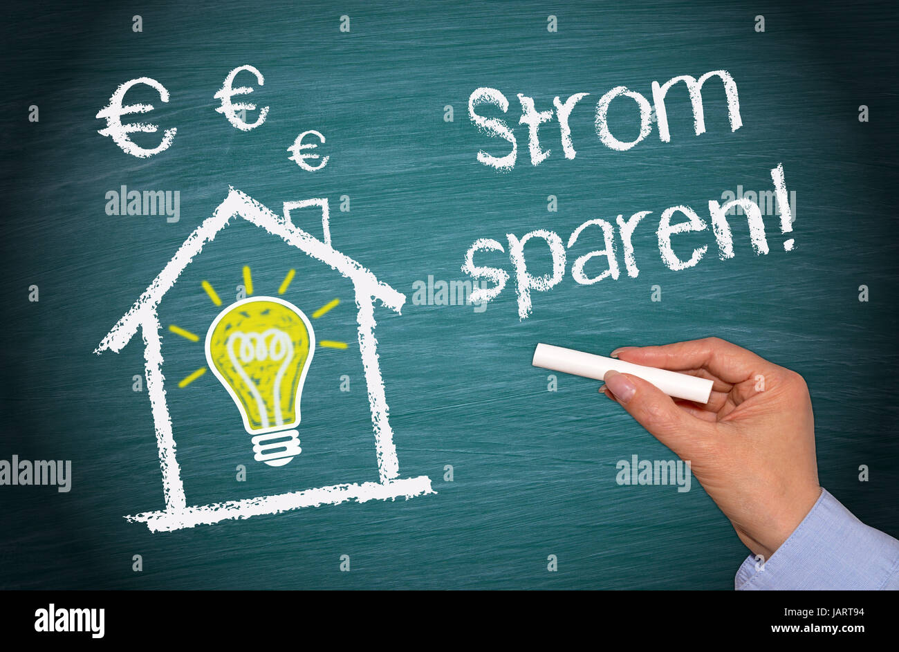 Strom sparen ! Stock Photo