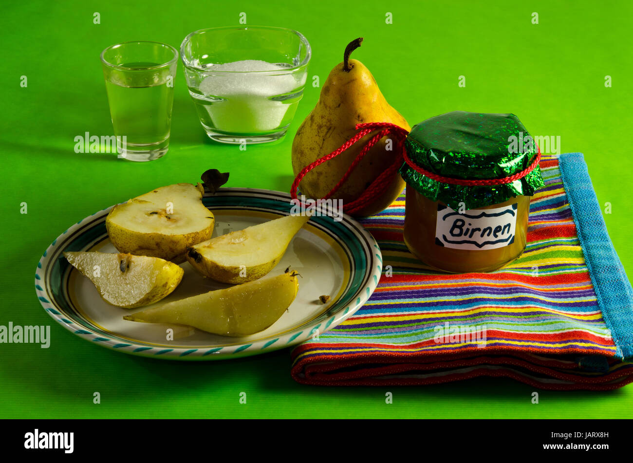 pear jam Stock Photo