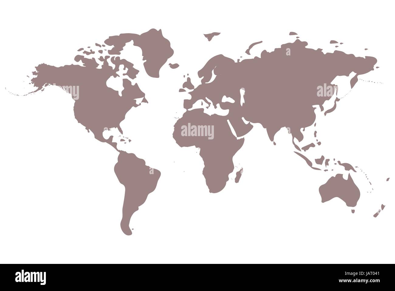 World map, vector illustration Stock Vector