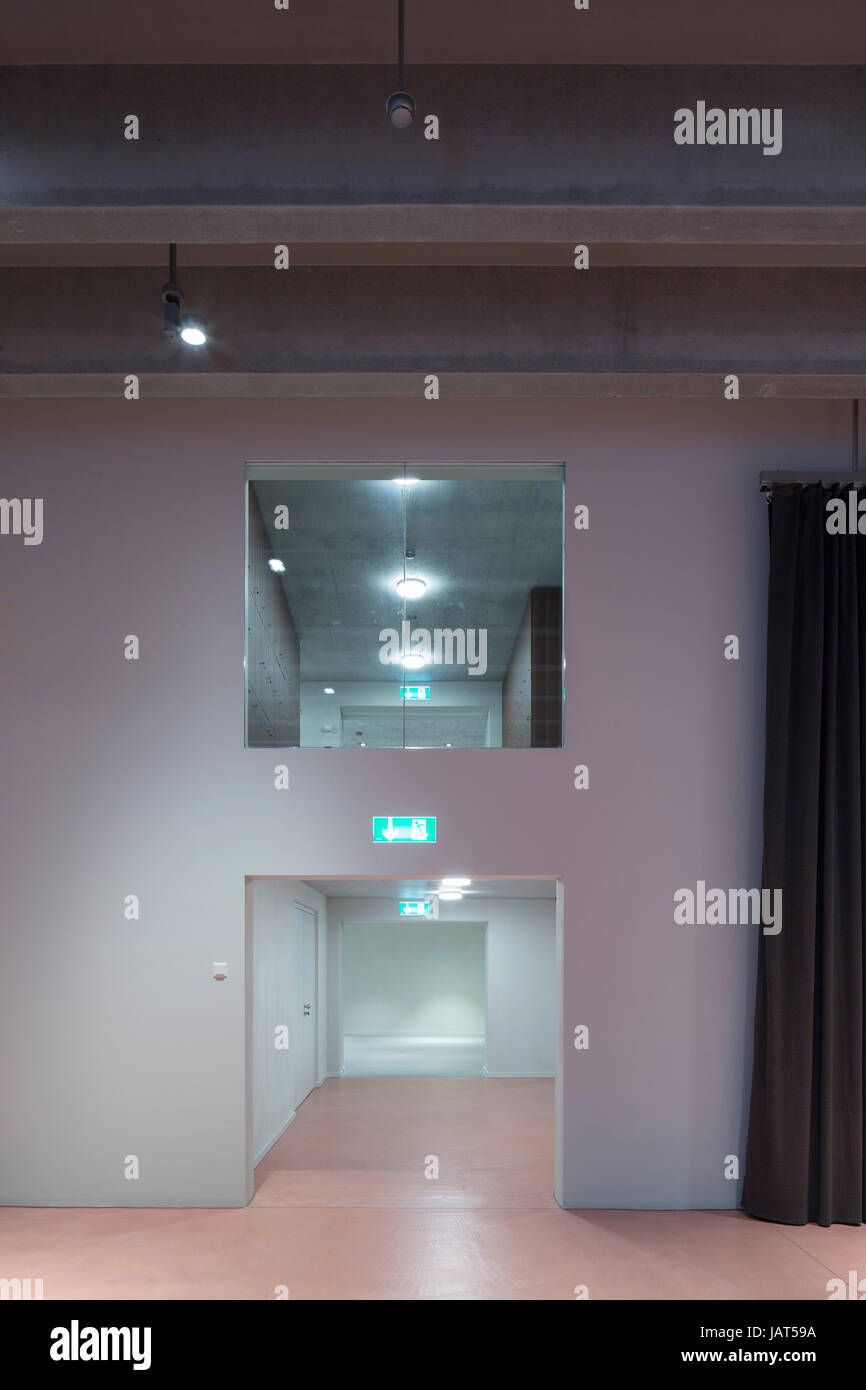 Interior corridors. Aarau City Museum, Aarau, Switzerland. Architect: Diener & Diener, 2015. Stock Photo