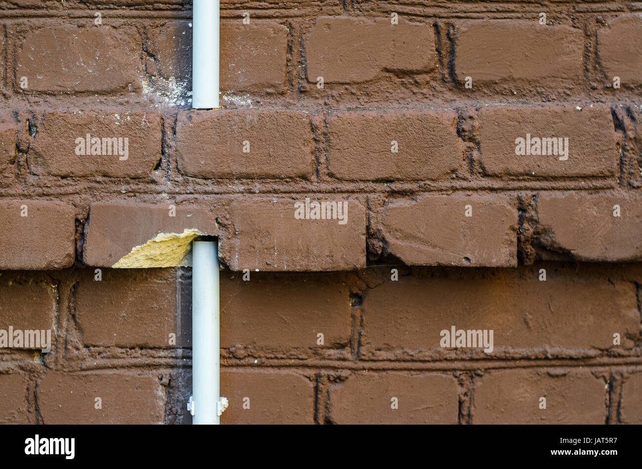 Background of old vintage brown brick wall Stock Photo - Alamy