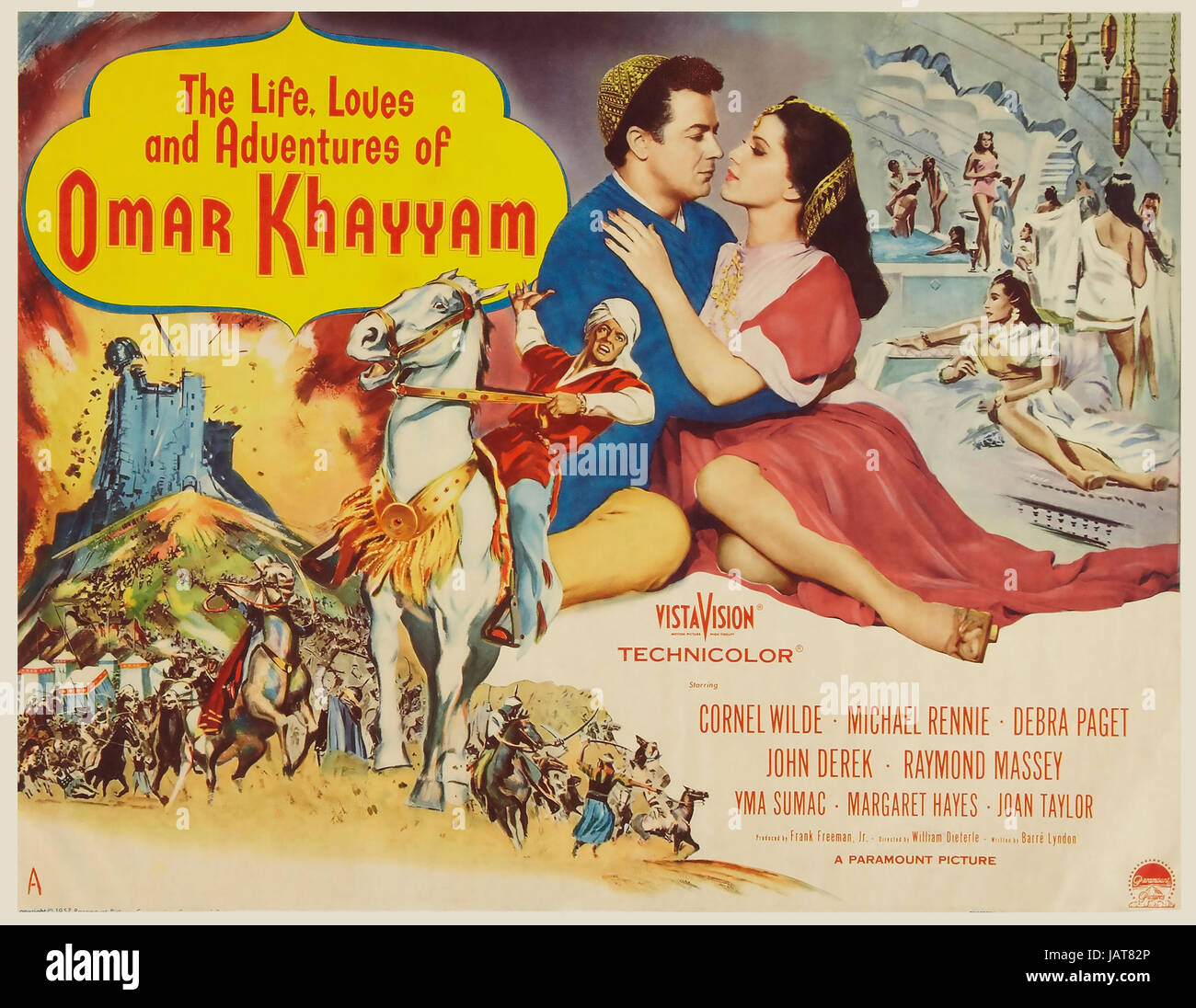 OMAR KHAYYAM 1957 Paramout Pictures film with Debra Paget and Cornel Wilde Stock Photo