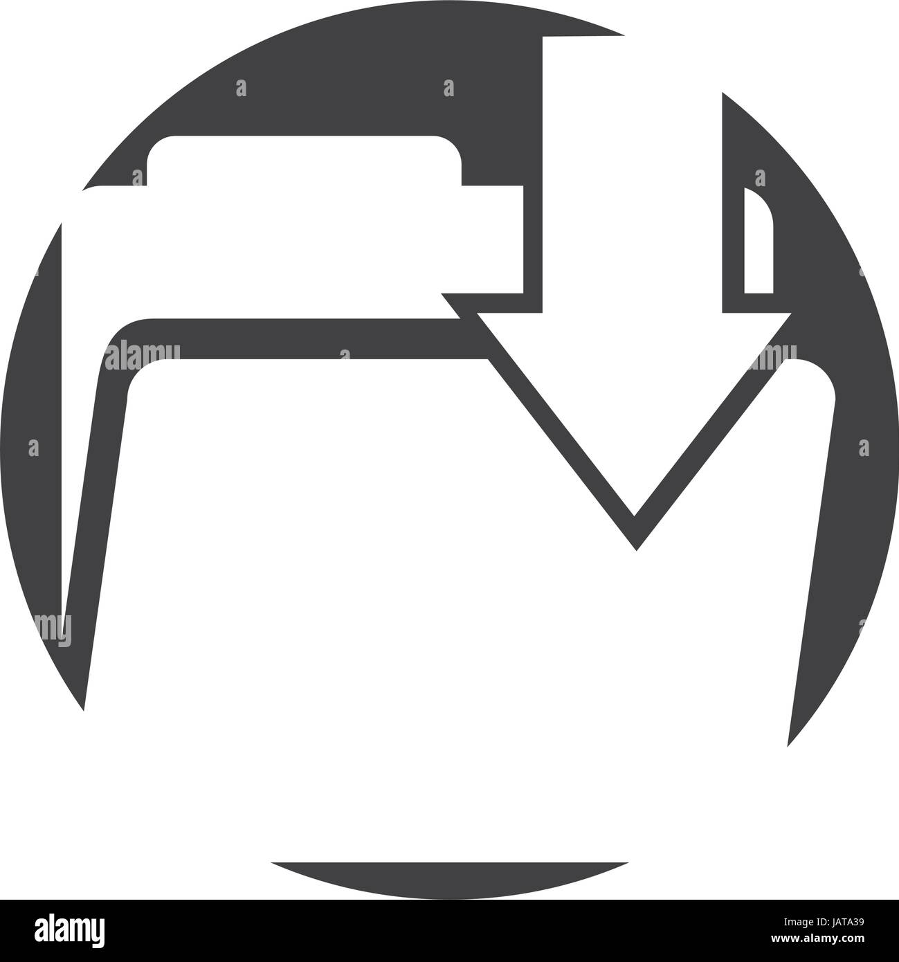 folder file with arrow download isolated icon Stock Vector Image & Art ...
