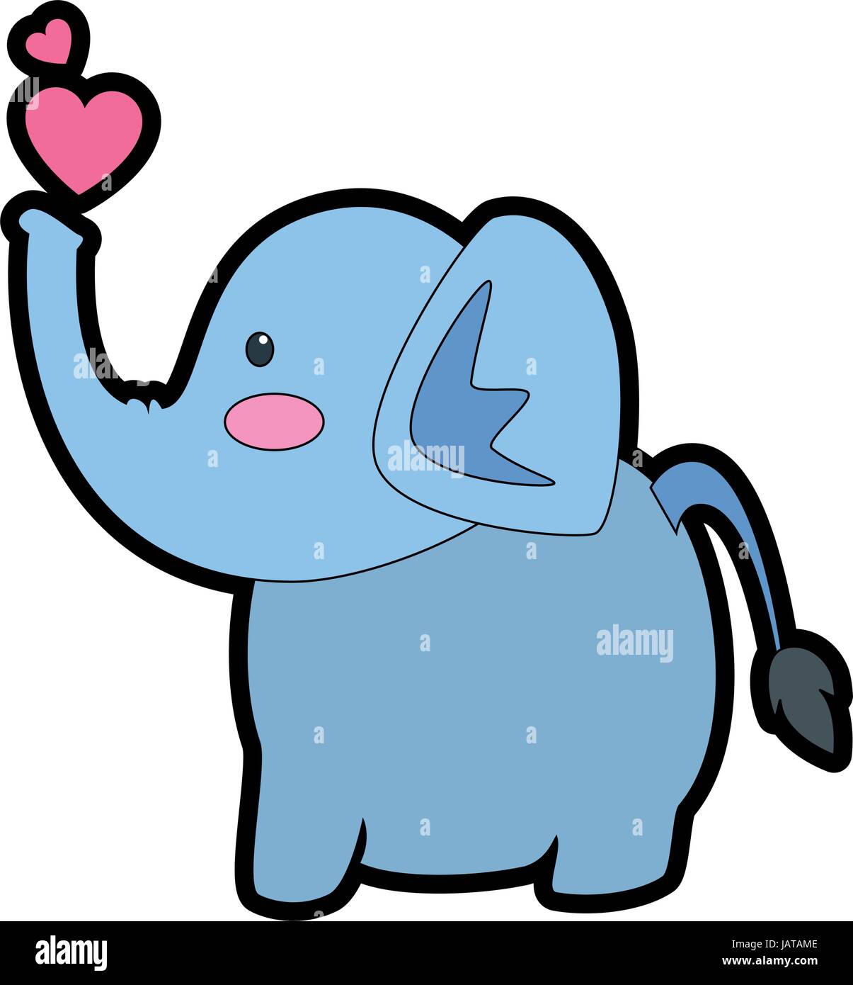 elephant affectionate cartoon Stock Vector Image & Art - Alamy