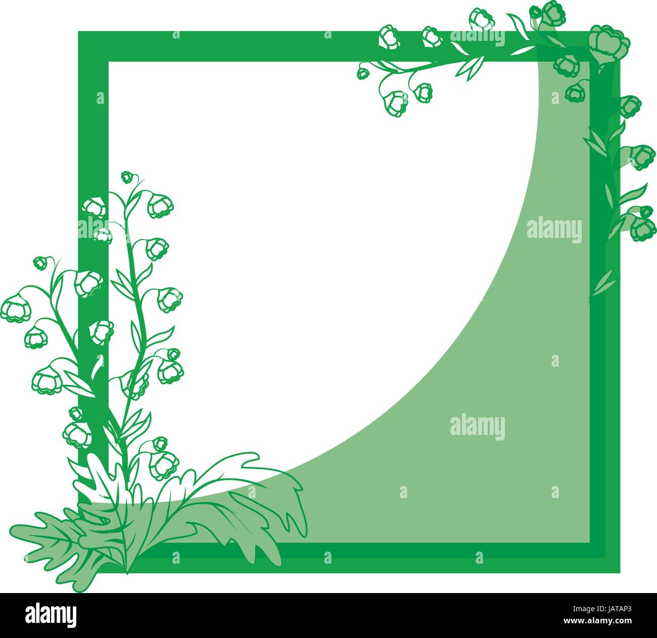 Frame with flowers Stock Vector Image & Art - Alamy
