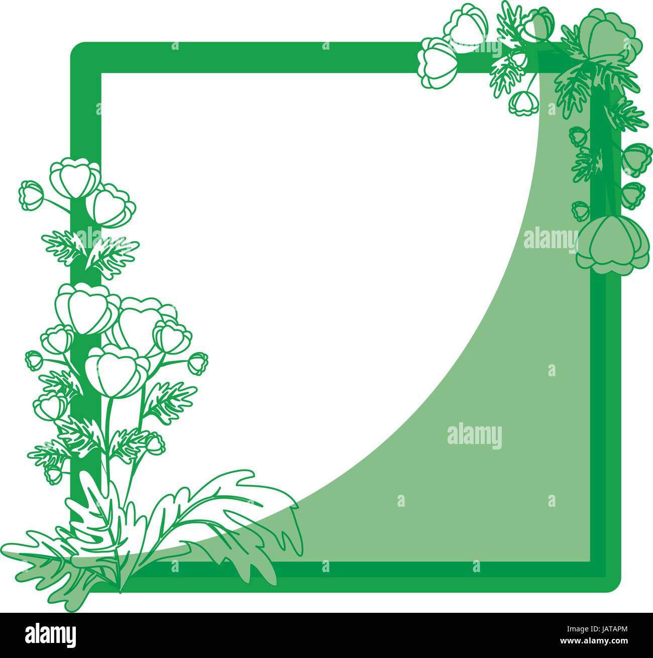 Frame with flowers Stock Vector Image & Art - Alamy