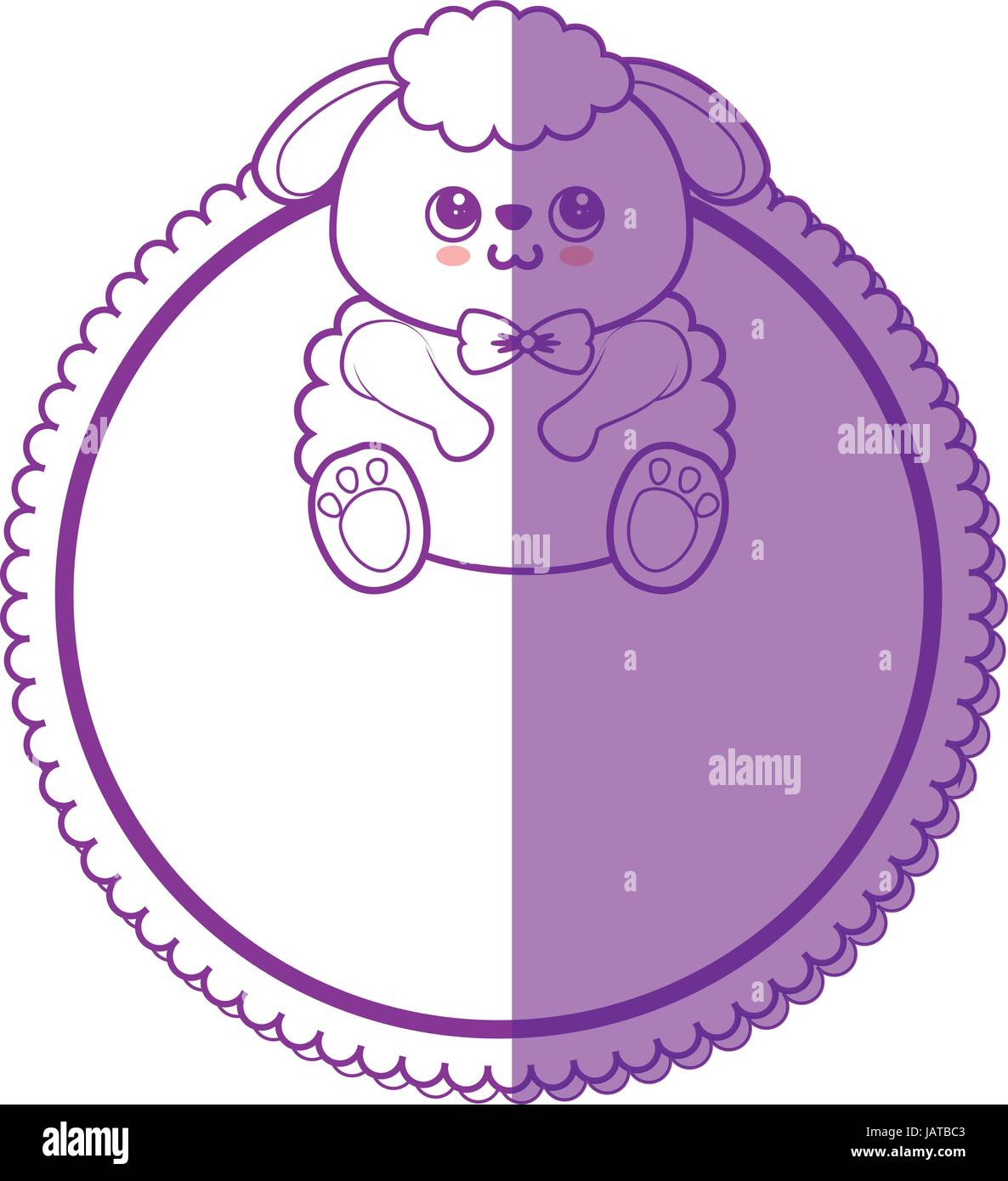 Sheep kawaii cartoon Stock Vector Image & Art - Alamy