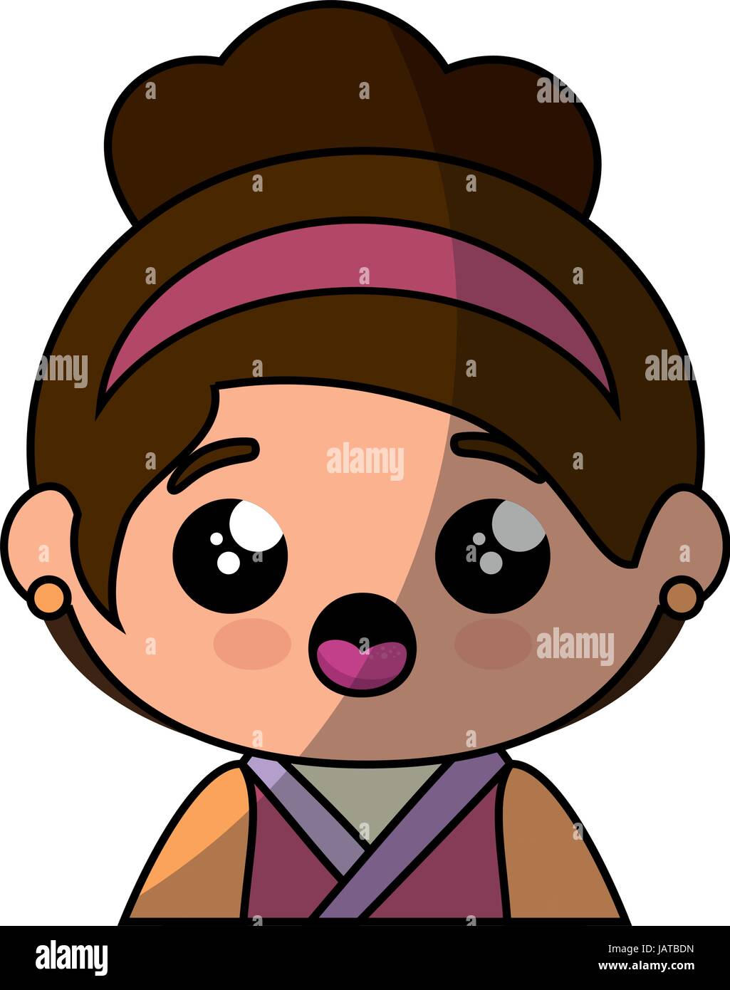 Cute Japanese Girl Cartoon Stock Vector Image And Art Alamy