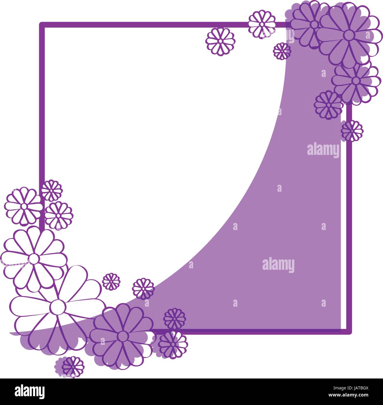Frame with flowers Stock Vector Image & Art - Alamy