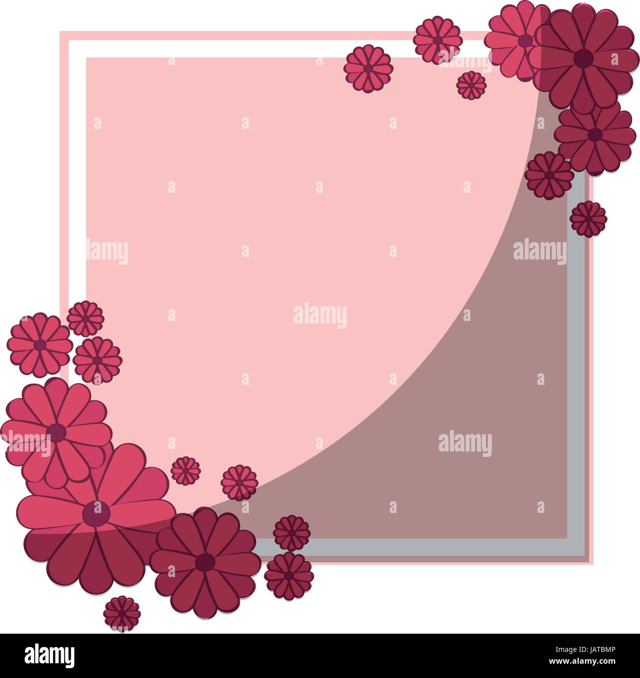 Frame with flowers Stock Vector Image & Art - Alamy